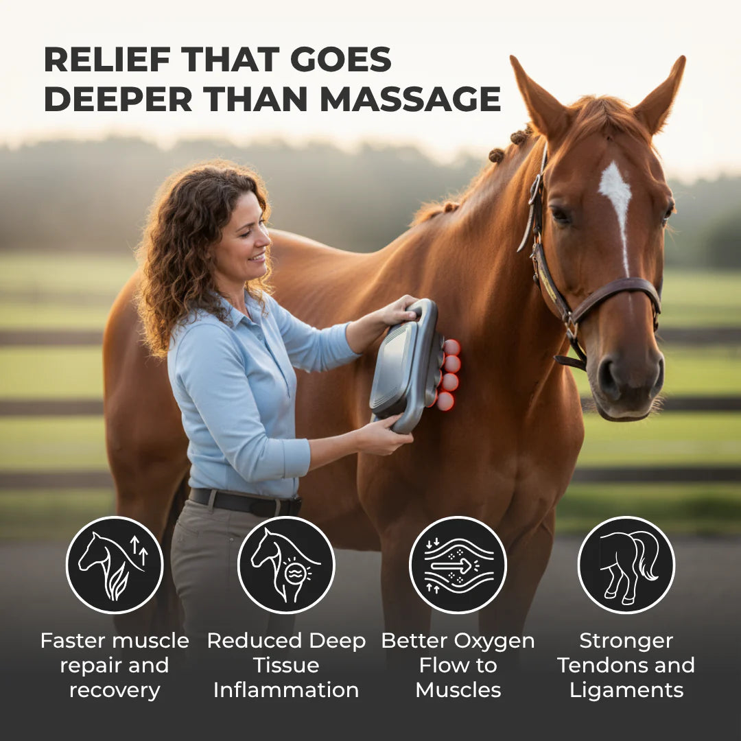 EquiEase™ — Deep, Red-Light Relief for Stiff & Sore Muscles